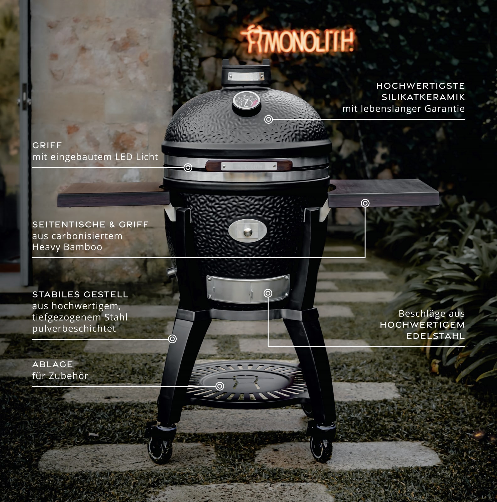 Monolith Avantgarde Classic SOFORT Lieferbar Keramikgrill 301000